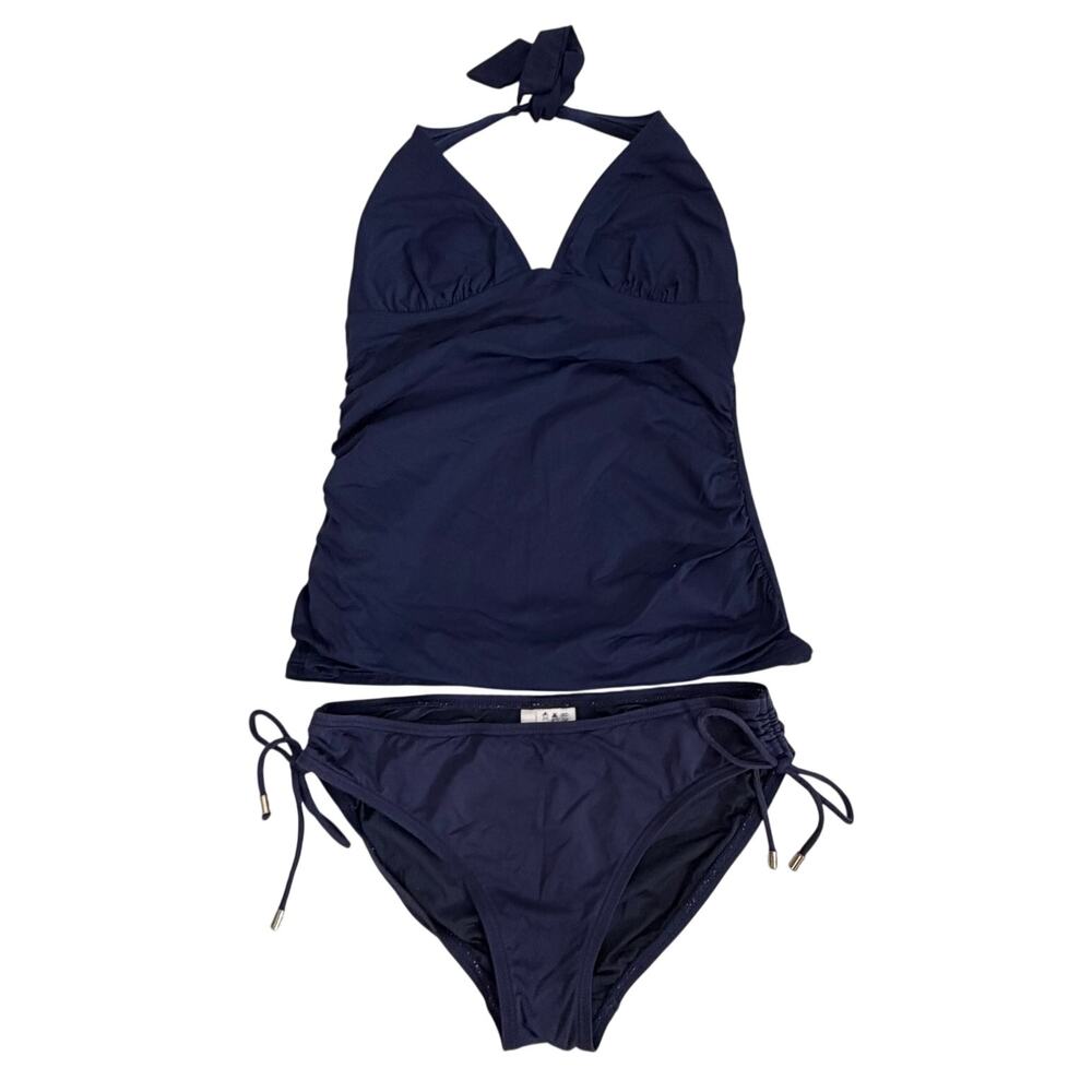 Calvin Klein Navy Halter Tankini Women's size medium